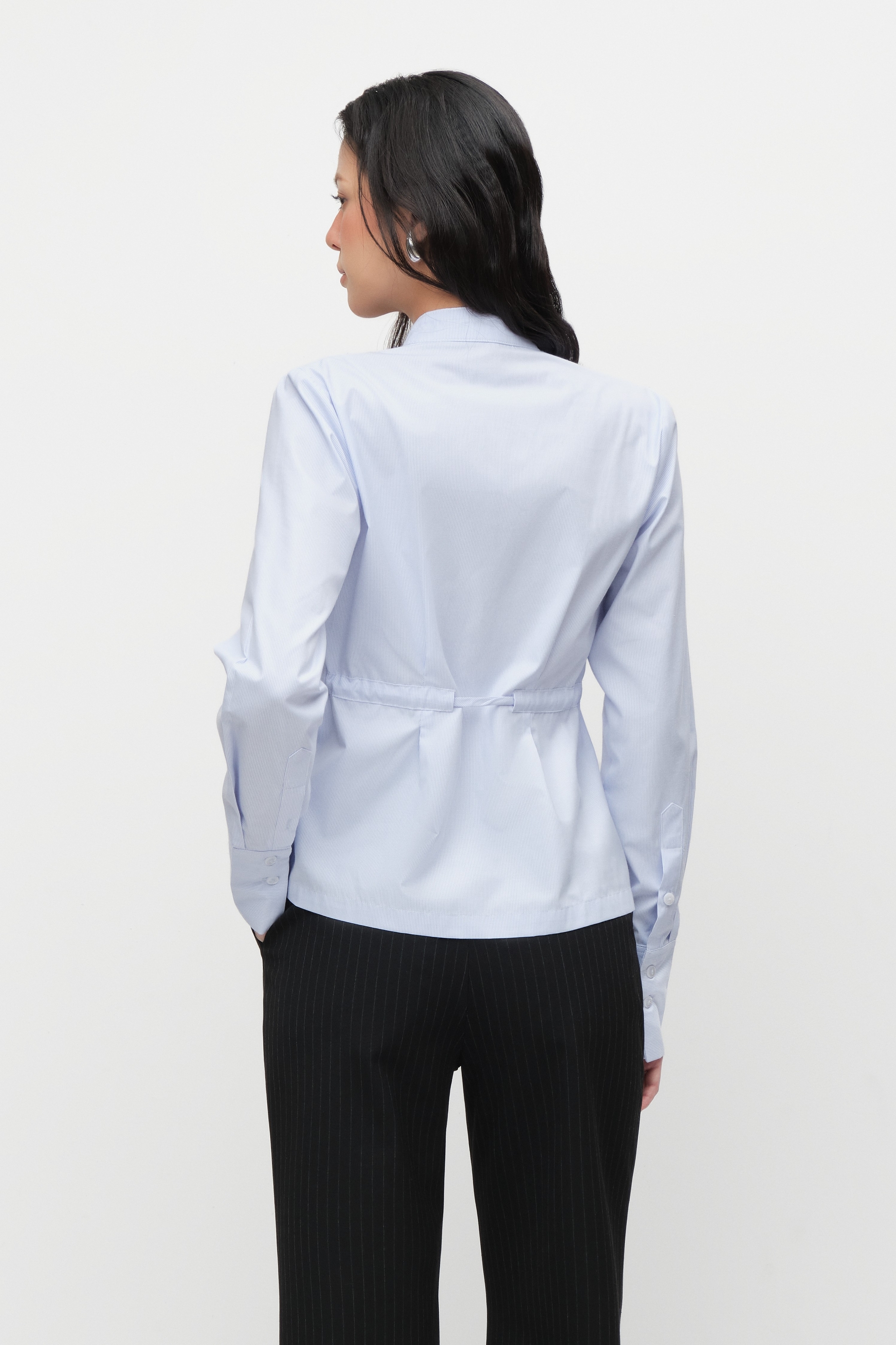 Áo cổ trụ dây rút eo | thekat.shop